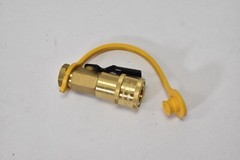 Blasoul 1/4″ Quick Connect Propane Hose Adapter Female Shutoff Valve Brass