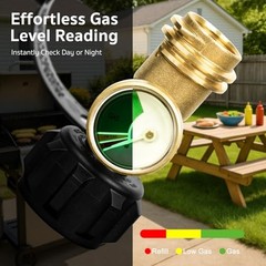2 Pack Propane Tank Gauge, Propane Level Indicator for 5-40LB QCC-2 Pack