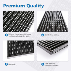 G460-0500-W1 Grill Grates for Char-Broil Tru-Infrared 2-Burner 463633316 | Repla