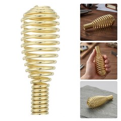 2 Pcs Stove Spring Tower Pull Fireplace Handle Golden Stainless Steel
