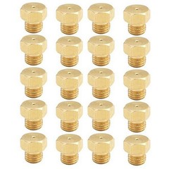 LP Gas Nozzle Kit Brass 0.8mm Orifice 10 or 20 Pack for BBQ Grill Adaptation