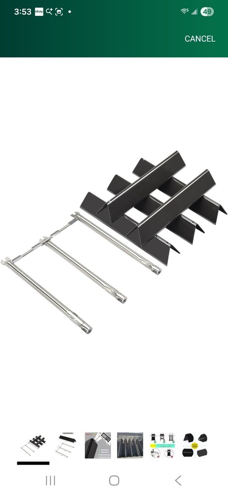 Weber Spirit E310Grill,15.3″ Flavorizer Bars and 18″ Burner Tube Set Replacement