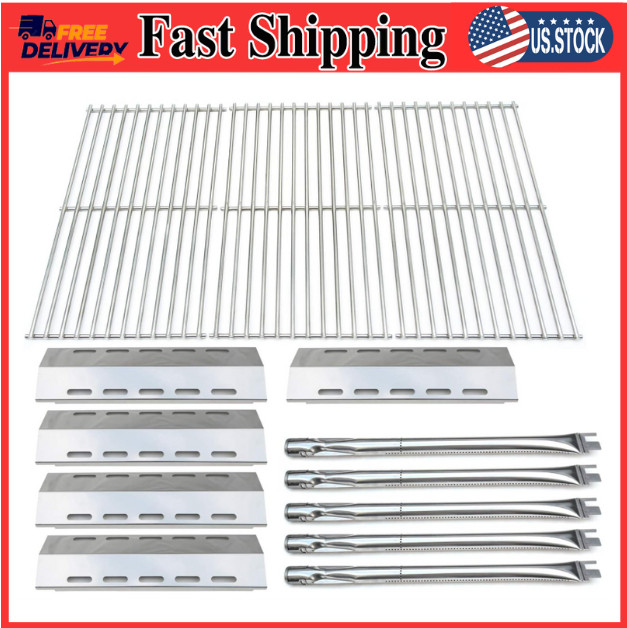 DG210 Gas Grill Parts Kit for Ducane, Stainless Steel Burners, Heat Plates, Grid