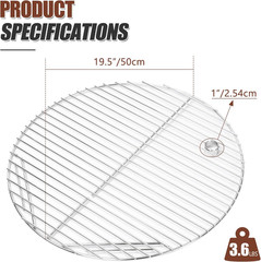 19.5″ 304 Stainless Steel round Grate Replacement for Akorn Kamado