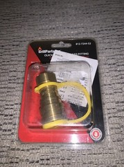 NEW Brinkmann 812-7244-S2 Grill Parts Pro Quick-Connect Brass Fitting