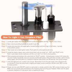 Natural Gas Pilot Assembly Kit for Fireplaces – Thermocouple, Thermopile & Tubin