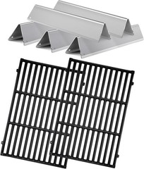 17.5″ Cast Iron Grate with Stainless Steel Flavorizer for Spirit 300 Series
