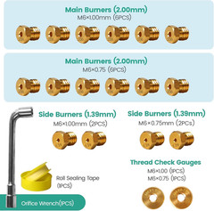 5249 Propane to Natural Gas Conversion Kit for Black-Stone 28″ 36″ Griddles