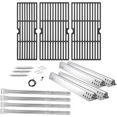 Grill Parts for Charbroil 4 Burner Heat Tent Grate Tube Ignition Set