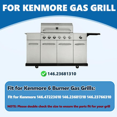 Safbbcue 16.5 Inch Grill Grates for Kenmore Grill Parts 6 Burner 146.47223610 14