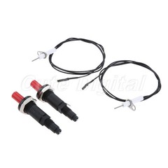 2Pcs x Piezo Spark Ignition Set 1m Wire 200℃ Resistance For Gas Camping Stove