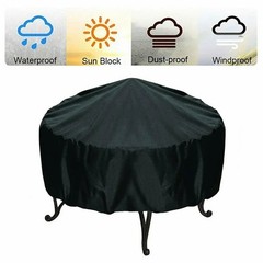 Grill Cover For Small Round Patio Table 210D Oxford Sun Rain Wind Snow Proof