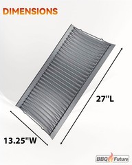 27 Inch Rust-Resistant Steel Ash Pan for Char-Griller & Charbroil Grills