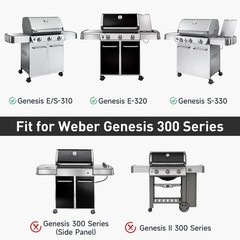 5x 7620 Flavorizer Bar + 2x 7622 Heat Deflector for Weber Genesis 300 Series USA