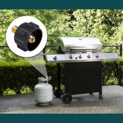 Solid Brass Propane Gas Fitting with Excess Flow Control for Regulators & Hoses