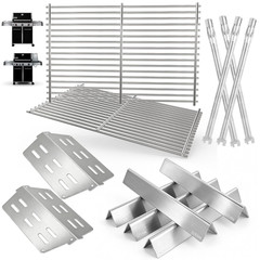 Weber Genesis 300/330 SS Grill Parts Kit Grates Flavorizer Bars 4 Burners