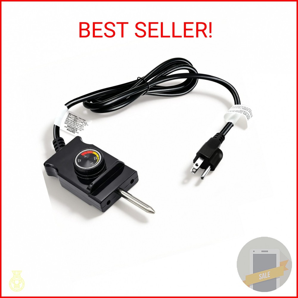 Adjustable Thermostat Controller Probe Cord Fit for Masterbuilt Electric Smoker