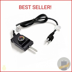 Adjustable Thermostat Controller Probe Cord Fit for Masterbuilt Electric Smoker