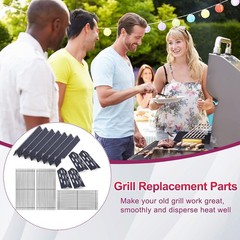 Grill Grate and Flavorizer Bars Heat Deflector Grill Parts for Weber Genesis 2