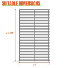 1 PCS 40901 Steel Wire Cooking Grid Rock Grates For BBQ Grillware 14×24 3/8″