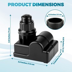 DHLG-3T Grill Igniters for Charbroil Ignitor Replacement, 3 DHLG-3T, Black