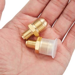 Litorange 3 PCS Propane Orifice Connector Brass 3/8″ Flare x 1/8″ MNPT,
