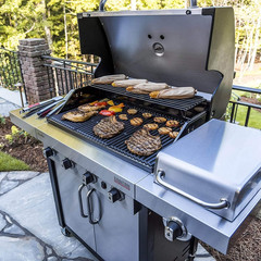 Cast Iron Grill Grates and Stainless Steel Emitter Plates for Charbroil Commerci