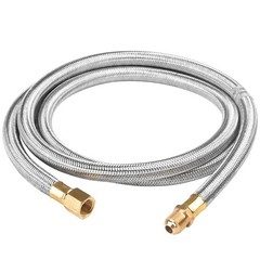 SHINESTAR 6 FT Propane Hose B07DKYYDSW Braided Extension Hose, Silver