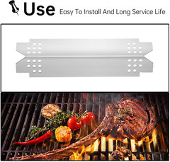 BBQ Heat Plates 3-Pack Stainless Steel 14.6″ For Nexgrill BBQ Pro Backyard Grill
