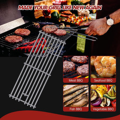9MM 16517 Grill Grates for Bull Angus 4 Burner 47628 47629 Steer Premium 69008