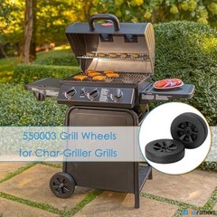 8 Inch G210-0018-W1 Grill Wheels for Charbroil Various 8-inch for Charbroil