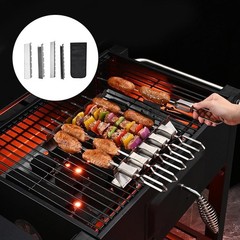 Easy Storage Great For BBQ Parties BBQ Skewers Holder Camping BBQ Stand