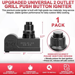 DHLG-12 Grill Igniter Kit for Charbroil, Kenmore, Broil-Mate, Broil King, Nex…