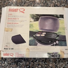 Cast Iron Griddle for Weber Q300 Series Grill