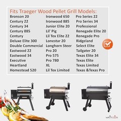Right Door Stop Arc for Traeger BCA002,Grill Lid Door Arc for Most Traeger Pro 2