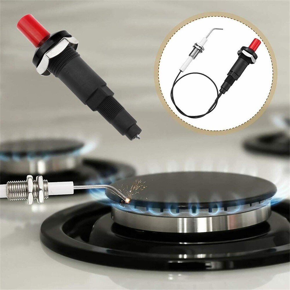 2Pcs BBQ Piezo Spark Ignition Push Button Piezo Igniter Fit For LPG NG Gas