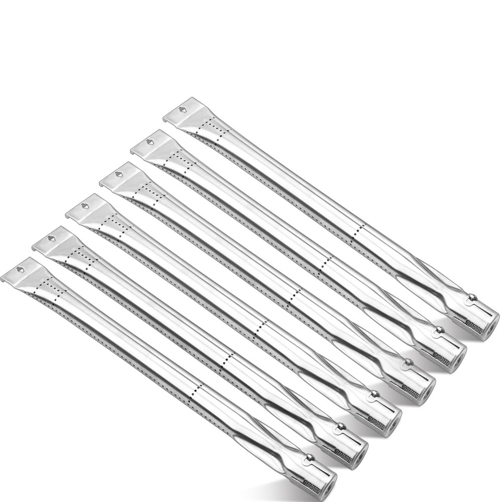 6 Pack 15 x 1 Stainless Steel Burner Replacement for Nexgrill 720-0737, 720-0744