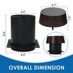 Vertical Smoker Chimney Stack & Cap Kit for Pit Boss 5/7 Series Pellet Grills