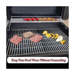 QuliMetal Stainless Steel Warming Rack for Weber Genesis 300 Series(2007-2016…