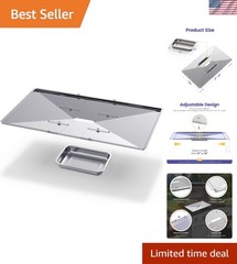 Larger Capacity Stainless Steel Grill Drip Pans – Adjustable Fit for Dyna Glo