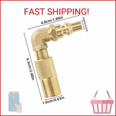 Tinoaly 1/4″ RV Quick Link Adapter, Propane Elbow Connect Fitting for Blackstone