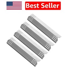 Protect Your Grill: 4-Pack Stainless Steel Heat Shield Tent Plates for Gas BBQ