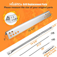 Grill Replacement Parts for Charbroil Advantage Series 4 Burner 463344116, 46634