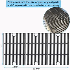 Nexgrill 720-0896B 720-0898 Cast Iron Cooking Grid Gas Grill Replacement Parts