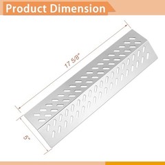 Stainless Steel Flame Tamers, 4 PC Grill Heat Heat plate 17 10/16 x 5 8/16″