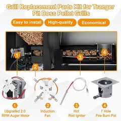 Upgrade Grills Replacement Parts Kit for Pit Boss, Traeger Wood Pellet Grills…