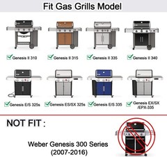 18.75″ Cast Iron Cooking Grates for Weber Genesis II LX 300 66095 2-Pack