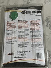 King Kooker 04503 High Pressure Adjustable Regulator with Type 1 Connection
