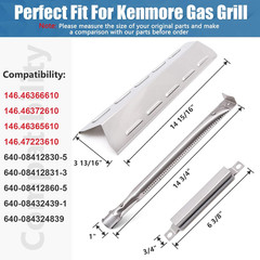 Grill Parts Replacement Compatible for Kenmore 146.46366610, 146.46372610, 146.4