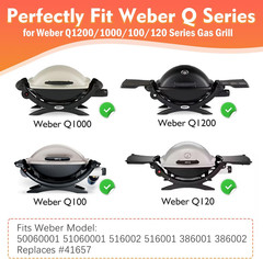 Grill Burner Tube for Weber Q100 Q120 Q1000 Q1200 Baby Q 17″ Pipe 69957 41657
